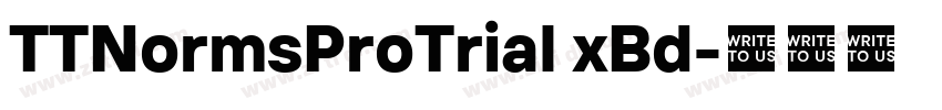 TTNormsProTrial xBd字体转换